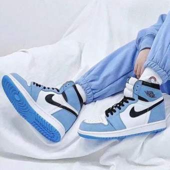 Giày sneaker thể thao JD1 JORDAN 1 Xanh dương cổ cao Hot Trend nam nữ,Giày Jodan dùng đi học,tập gym,chạy bộ