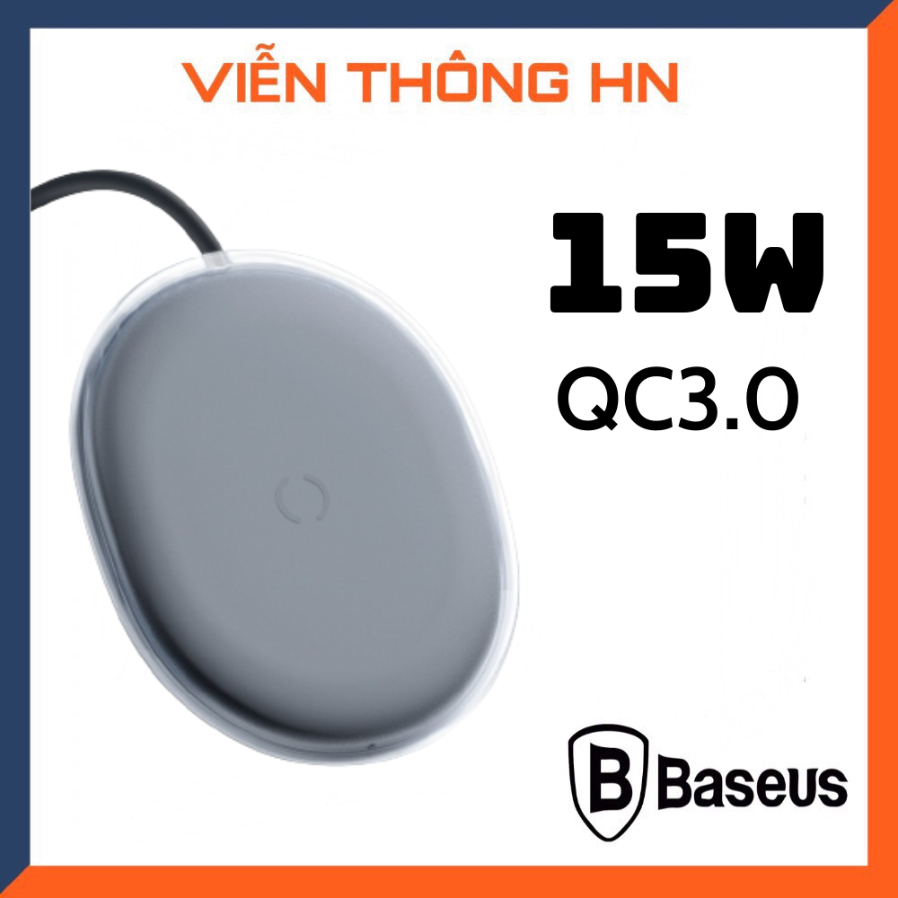 Đế Sạc Nhanh Không Dây - Sạc không dây iphone  Baseus Jelly Wireless 15W  Sạc Từ Cho mã đt iP X 11 12 13 PRO Oppo Samsung vivo  Xiaomi  Airpod Pro ...