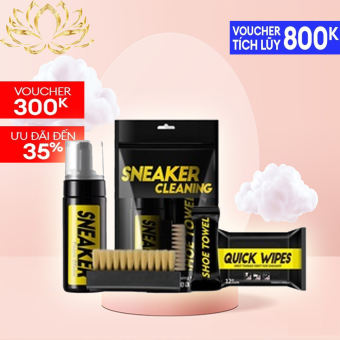 Chai xịt tẩy trắng giày và túi xách ố vàng CAO CẤP Sneaker 150ml chai tạo bọt xịt trắng giày Xịt vệ sinh giày lọ tẩy trắng giầy bị ố vàng chai nước lau sạch giày - Tặng kèm bàn chải và giấy lau cao cấp