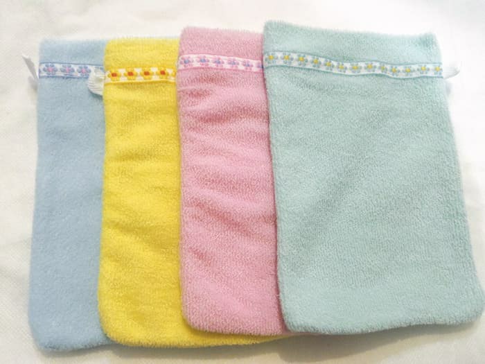 waslap mandi bayi / handuk washlap murah 12x20 cm