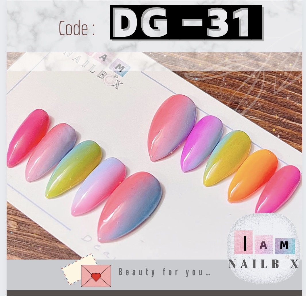 Nailbox thiết kế cầu vồng tươi mới dg 31