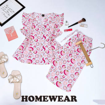 Đồ Bộ Nữ Tole BL72 Homewear,đồ mặc nhà ,bộ ngủ  tole lanh tay cánh tiên vải mềm mát form dáng chuẩn,size s,m,l từ 40-62kg mặc