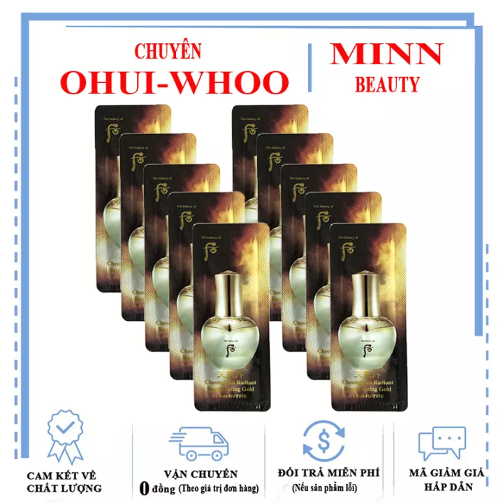 Combo 30 Tinh Chất Vàng Whoo Radiant Regenerating Gold Concentrate