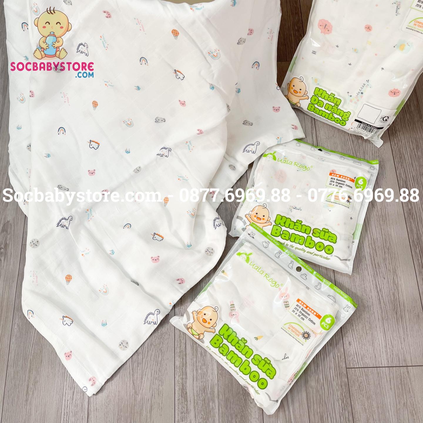 Khăn đa năng sợi tre Ualarogo