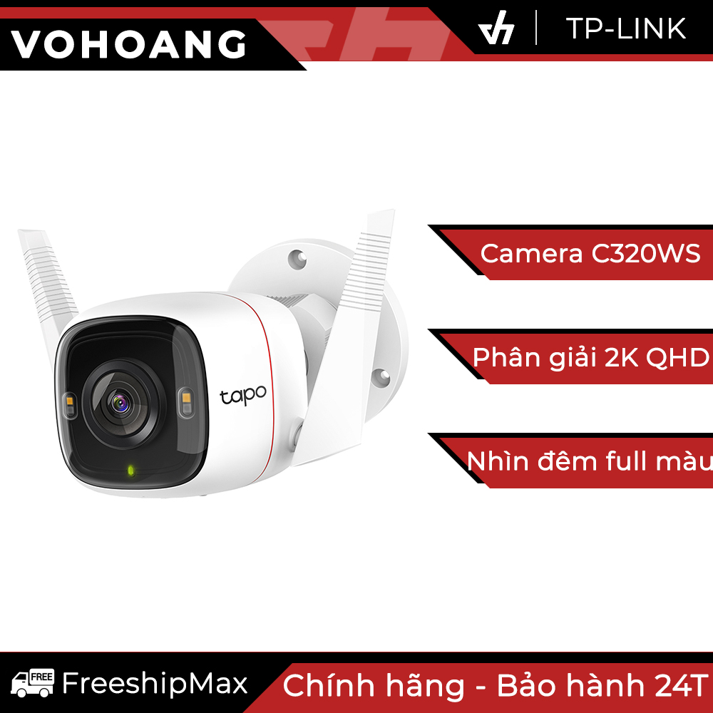 Camera wi-fi tp-link tapo c320ws an ninh ngoài trời 2k quadhd