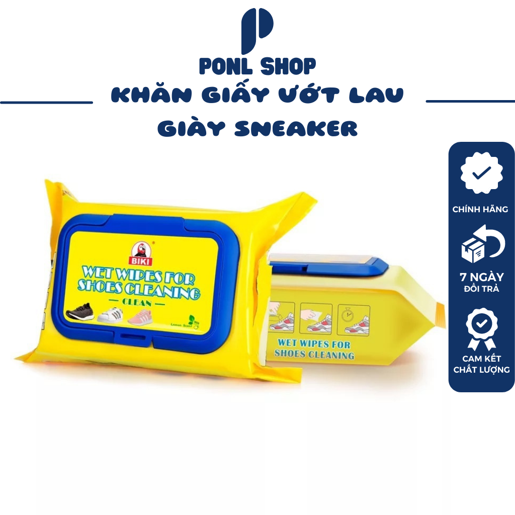 [HCM] Gói 30 tờ giấy ướt lau giày chuyên dụng Sneaker Wipes Clean SIÊU SẠCH