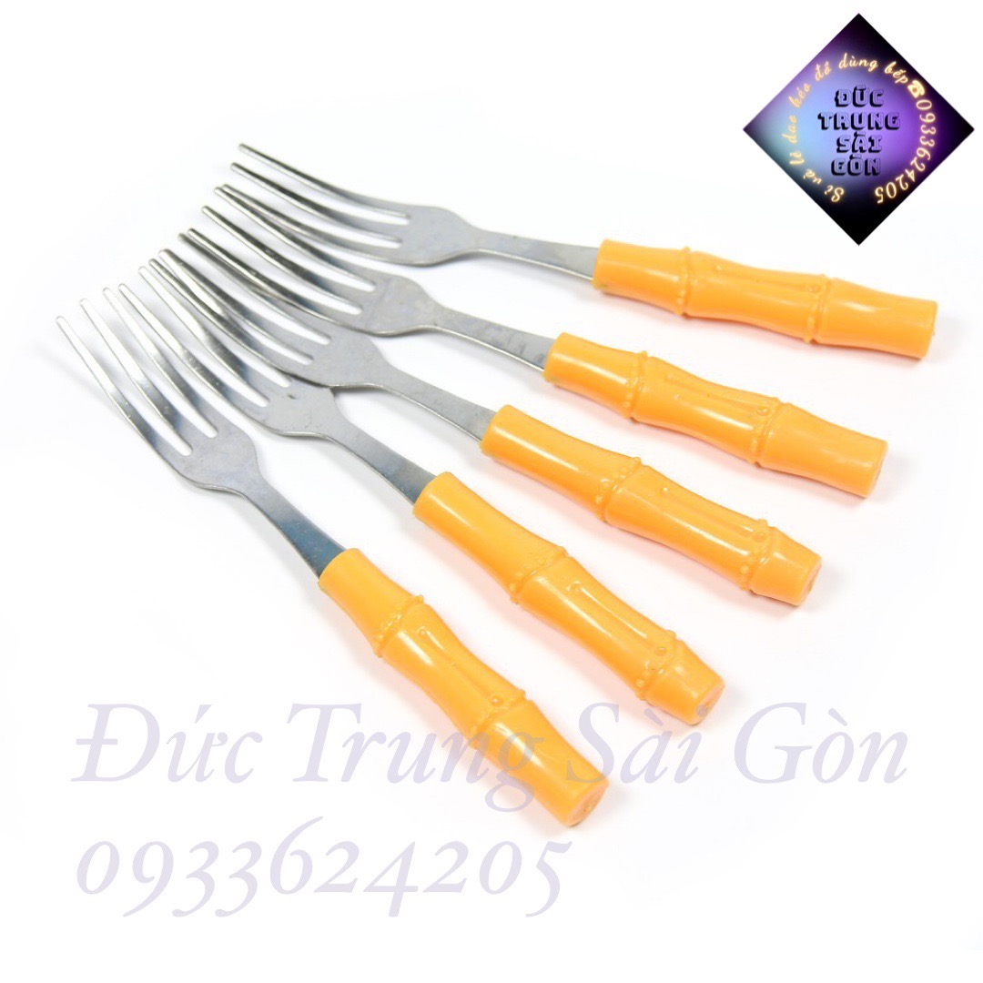 Bộ 10 nĩa inox cán hình trúc