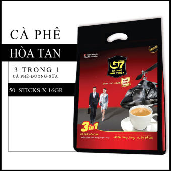 Cà phê hòa tan G7 3in1 - bịch 50 sticks 16gr.