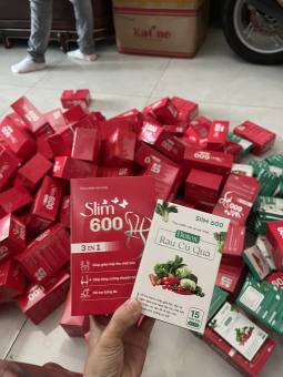 tặng detox- Kẹo Giảm Cân Slim 600 giảm mở bụng, hổ trợ giảm cân hộp 30v
