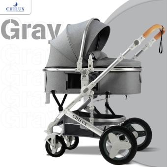 XE NÔI ĐẨY EM BÉ GẤP GỌN CHILUX V1.6 MÀU XÁM