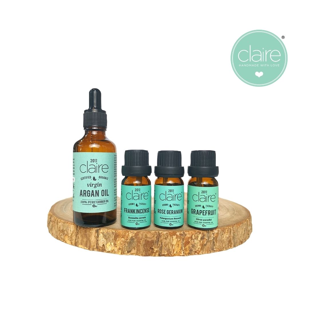 Claire Organics Toning & Soothing Blend Essential Oils