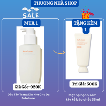 200ML- Dầu Tẩy Trang Dịu Nhẹ Cho Da Sul.wha.soo
