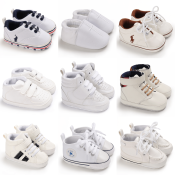 Baby Sports Shoes for Boys and Girls, White, 0-18 Months