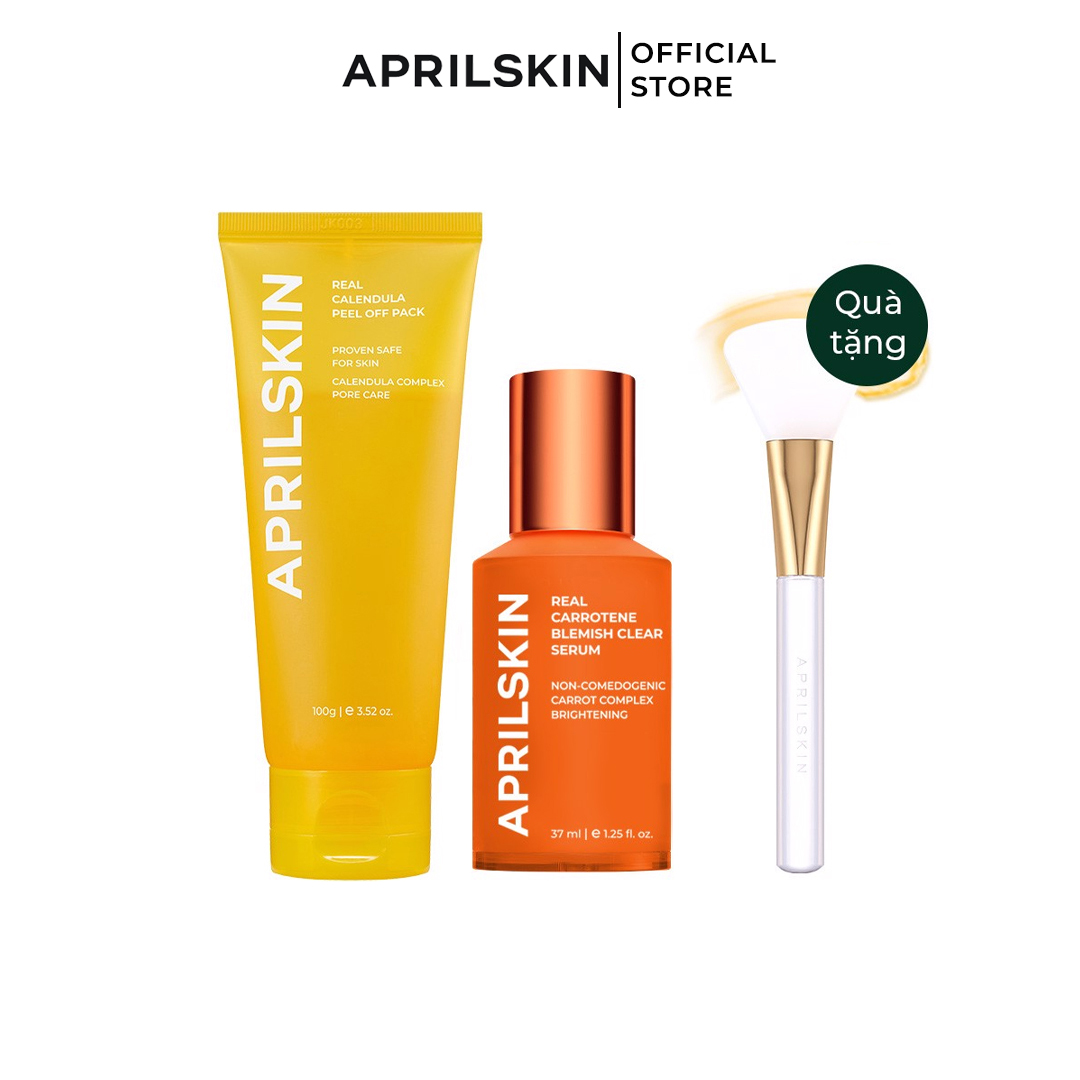 Combo dành cho bạn calendula & cà rốt -tặng 01 cọ jelly brush
