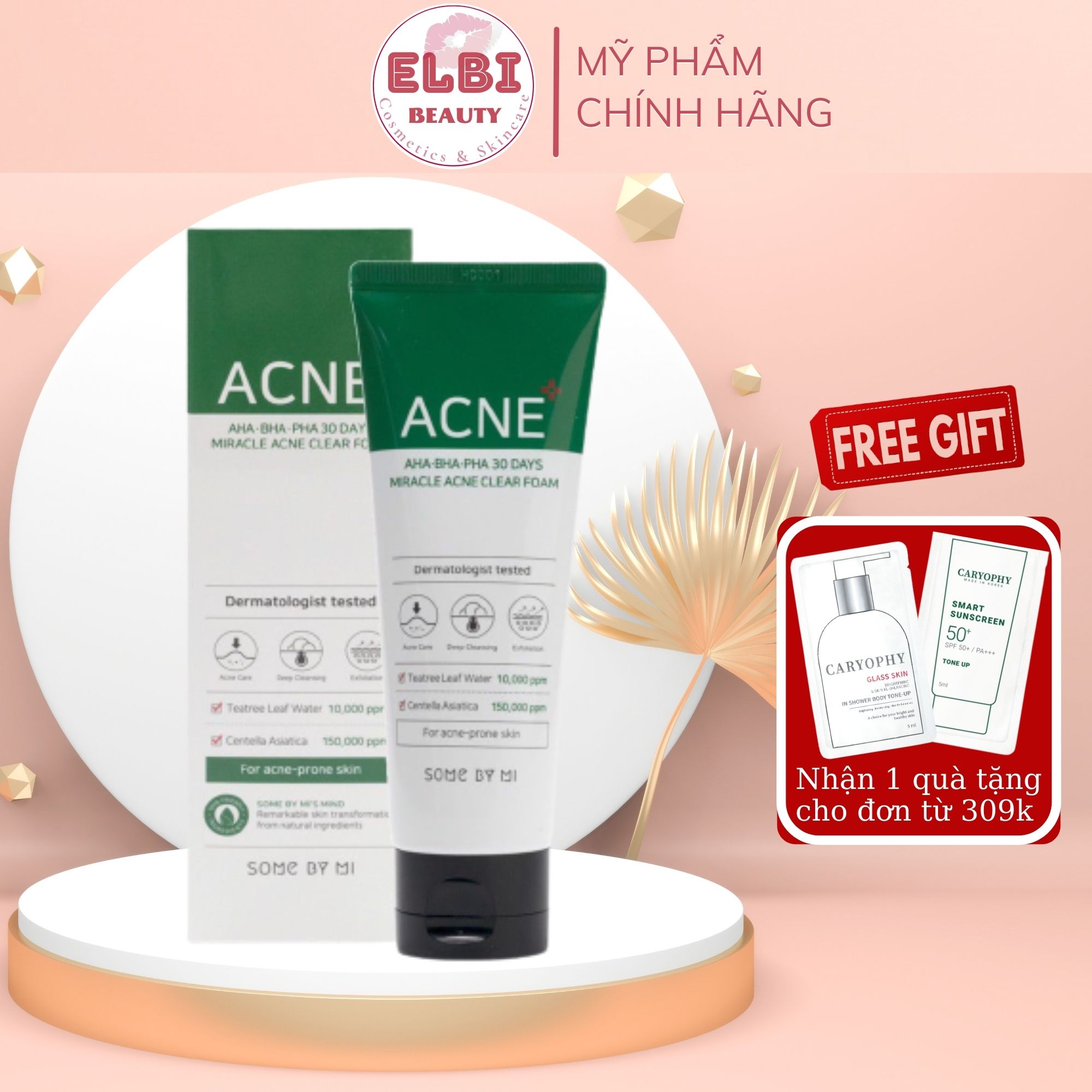 Sữa Rửa Mặt Some By Mi AHA-BHA-PHA 30 Days Miracel Acne Clear Foam