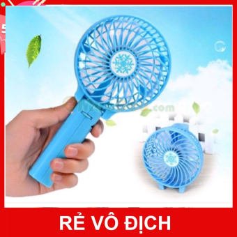Quạt Mini Cầm Tay 3 Tốc Độ, Gấp Gọn Để Bàn Được (Handy mini fan) - Sạc Nhanh, tốc độ gió mạnh