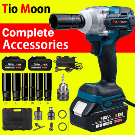 588VF Cordless Impact Wrench Set with Charger and Socket Sets