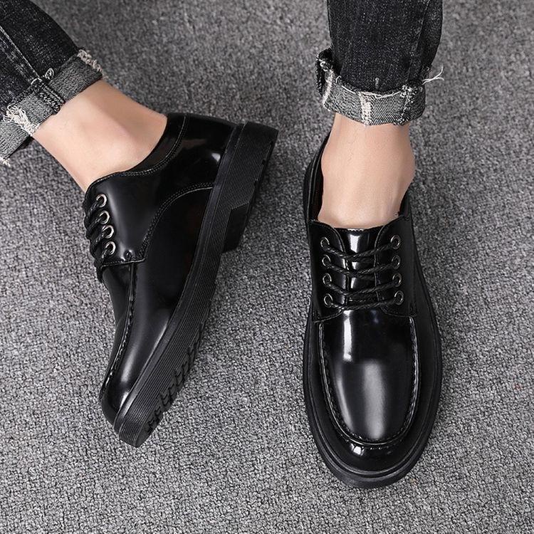 Giày da nam Hàn Quốc Giầy doctor nam da bóng, da lì size 39-43