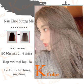 Thuốc nhuộm tóc NÂU KHÓI XƯƠNG MÙ Kcolor