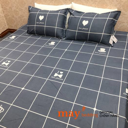 Bộ Ga Chun và 2 áo gối nằm mẫu Poly Cotton 2mx2m2 drap cotton, drap, ra giường, ga trải giường. drap giường