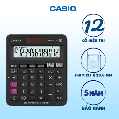 (1 Cái) Máy tính Casio MJ-120D PLUS