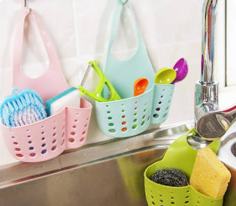 Giỏ treo đồ rửa bát Giỏ Silicon treo bồn rửa bát