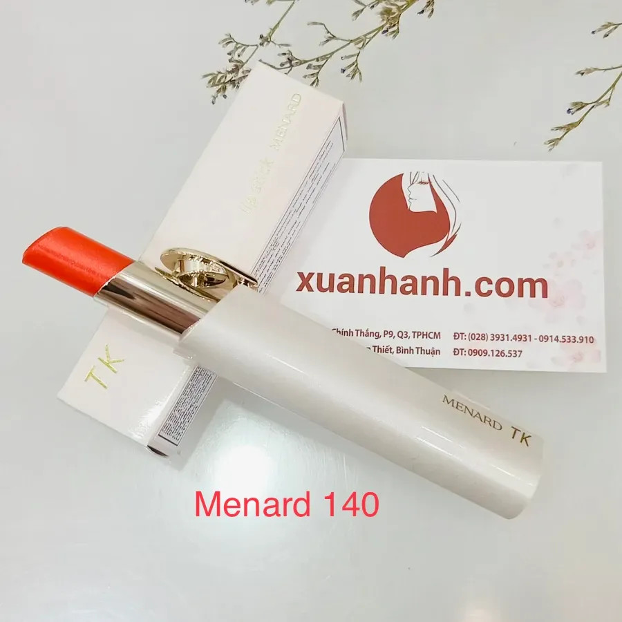 Son dưỡng môi Menard TK Lip Stick chất son gió dưỡng ẩm, màu cam đào #140