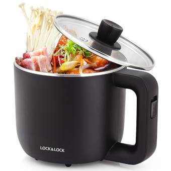 Nồi Điện Đa Năng Lock&Lock EJP116BLK (0.8 Lít) kèm khay trứng - BH 12 tháng