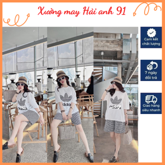 Bộ Đồ Thun Nữ Adidas cộc tay Free Size