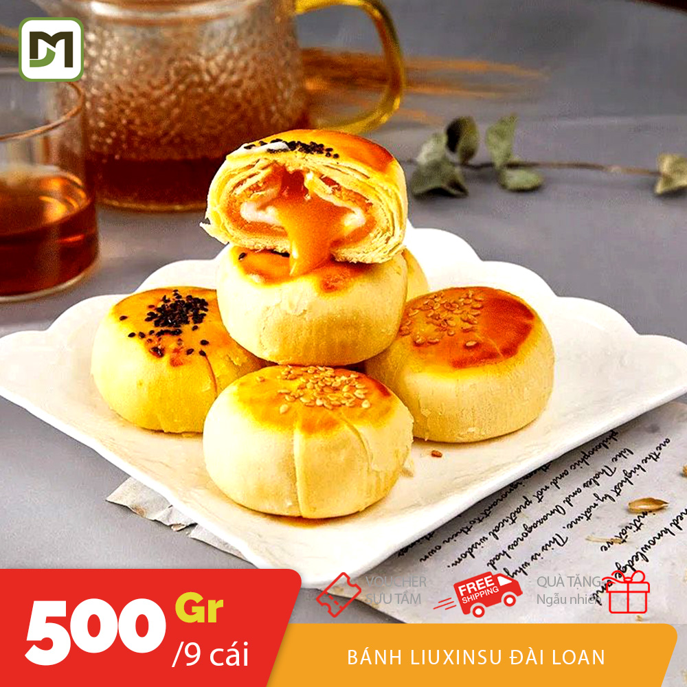 Túi 500gr bánh trứng muối tan chảy liu in su Date mới