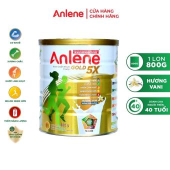 Sữa bột Anlene Gold 5X hương vani lon 800g (Trên 40 tuổi)