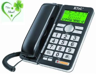 Điện thoại bàn cố định có đây chuông to bàn phím to KTEL 645 màu đen/xám/đỏ đô