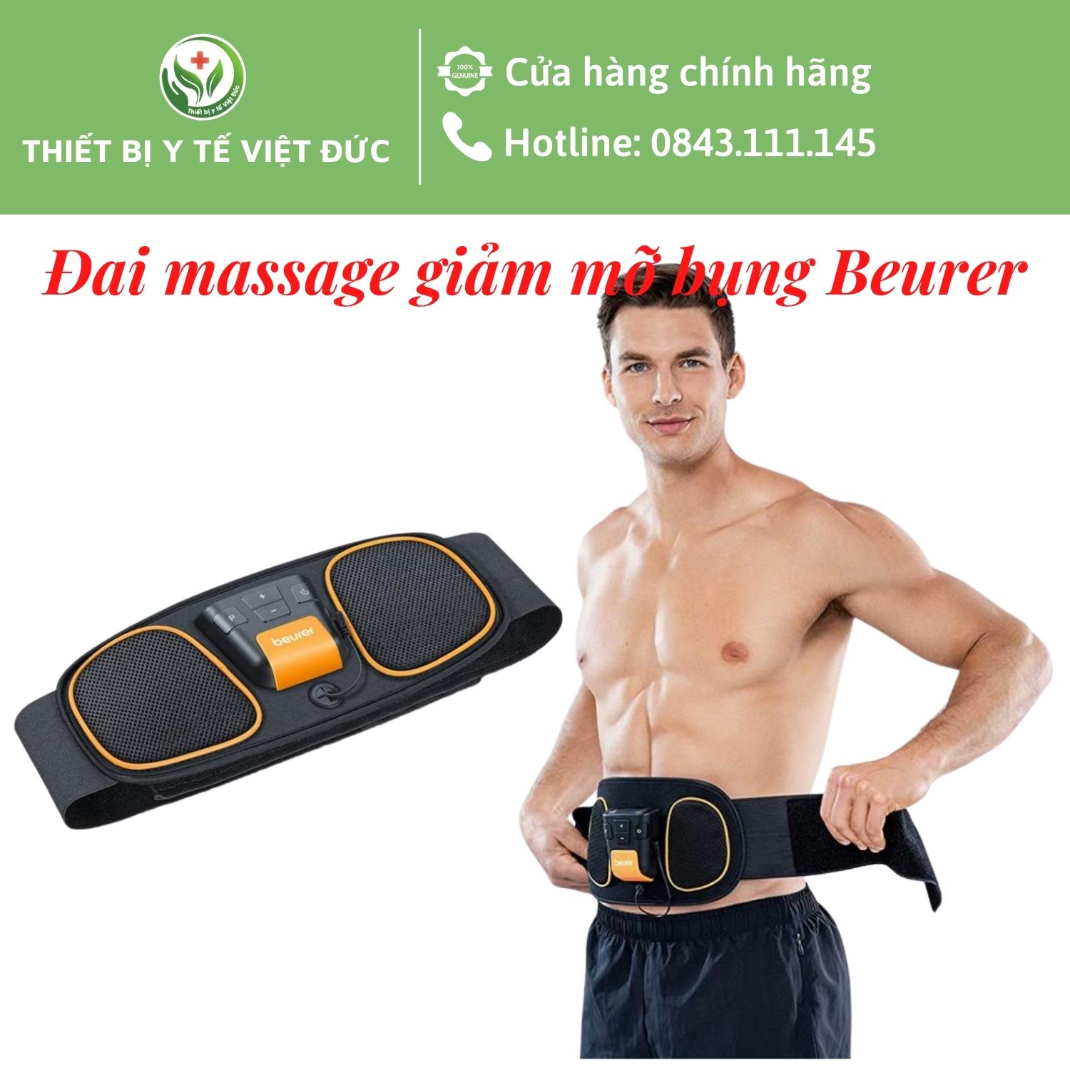 Máy Massage, Đai Bụng Giảm Mỡ Beurer EM32 Chính Hãng