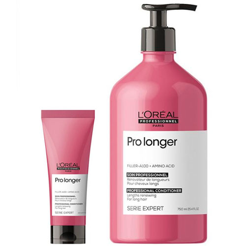 Dầu xả giảm đứt gãy và giúp làm dài tóc L'O.real Pro Longer Professional Conditioner của Tây Ban Nha chai 200ml và 750ml - hàng công ty
