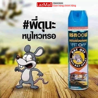 Chai Xịt Đuổi Chuột Thái Lan, Bình Xịt Đuổi Chuột Đuổi Chuột Rat Off - Diệt Côn Trùng