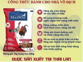 Cám gà chọi Maxwin Thái Lan Ngũ cốc thức ăn gà đá gà tre thức ăn gà chọi kich thích phát triển cơ MEWSIC PETSHOP