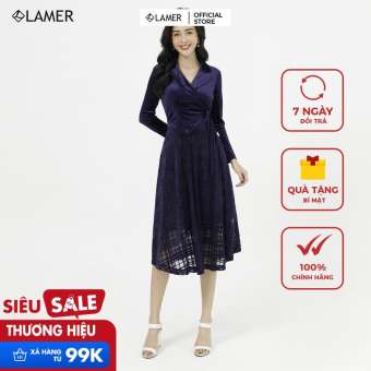 Đầm dạ hội cổ 2 ve