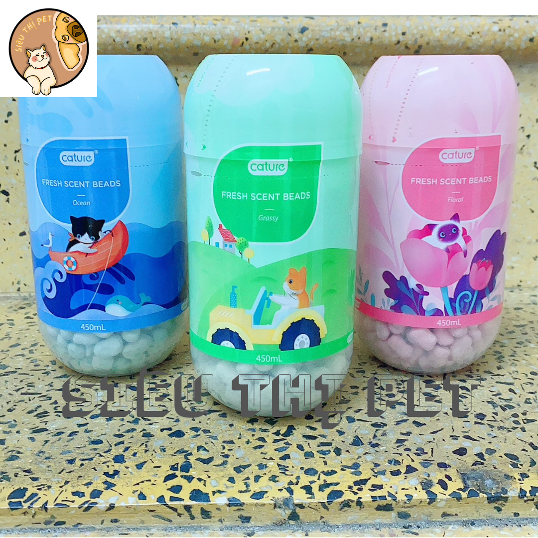 Hạt khử mừi Cature có hương thơm 450ml cho thú cưng