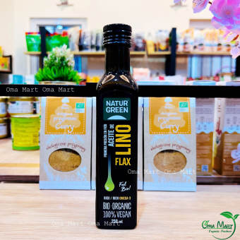 Dầu Hạt Lanh Ép Lạnh Hữu Cơ Naturgreen 250ml