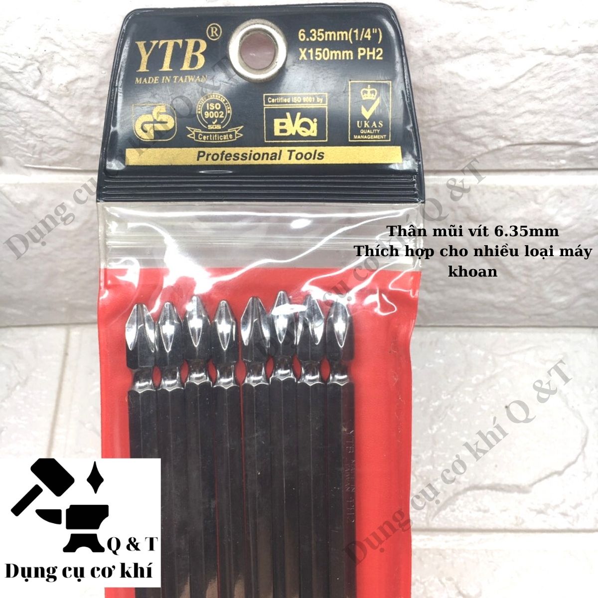 Đầu bắn vít , mũi bắn vít 2 đầu taiwan chiều dài 65mm 110mm 150mm 200mm ytb