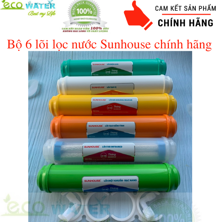 Combo lõi 5,6,7,8,9,10 Sunhouse - lõi lọc nước sunhouse