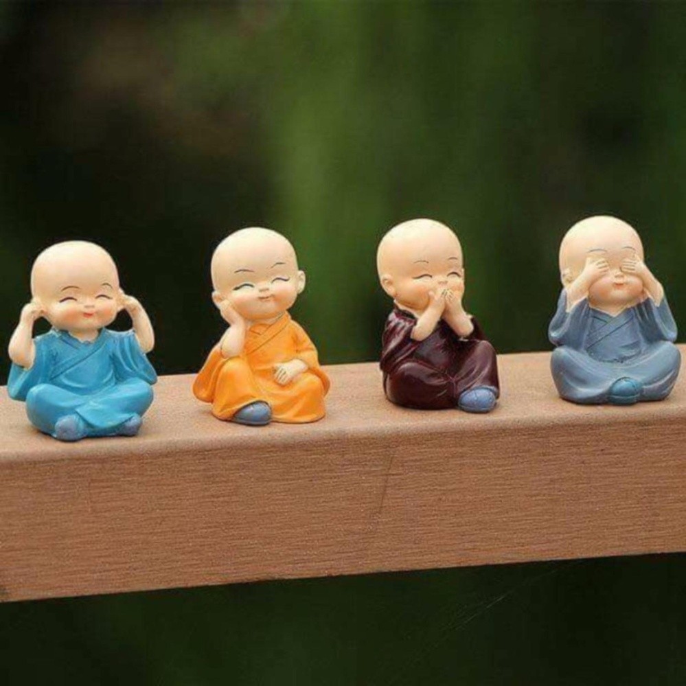 Bộ tượng 4 chú tiểu ngộ nghĩnh