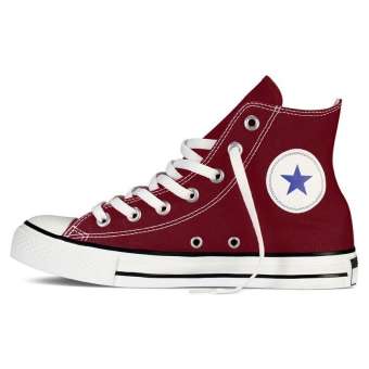 Giày Vải Sneaker Thể Thao CV Cổ Cao Đỏ Đô Nữ