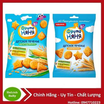 Bánh quy ăn dặm Fruto cho bé 6m+ 50g, 120g (Nga)