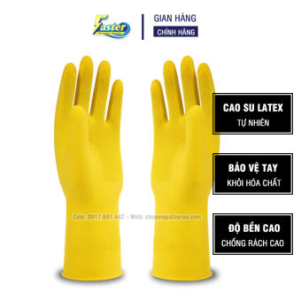 Đôi Găng Tay Cao Su Siêu Bền Dai, Bao Tay Rửa Bát Chống Ăn Mòn, Bảo Vệ Đôi Tay Khỏi Hóa Chất, Bảo Hộ Lao Động