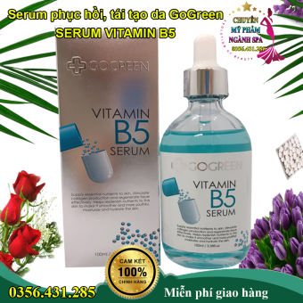 Serum phục hồi, tái tạo da tổn thương GoGreen SERUM VITAMIN B5 giúp da luôn đều màu. Giảm thâm nám, trị mụn
