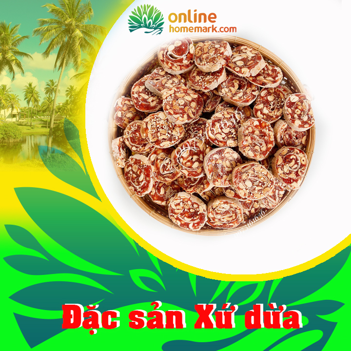 [1KG] Kẹo chuối cuộn gừng đậu phộng bánh tráng Bến Tre/Bao bì Tết- đồ ăn vặt