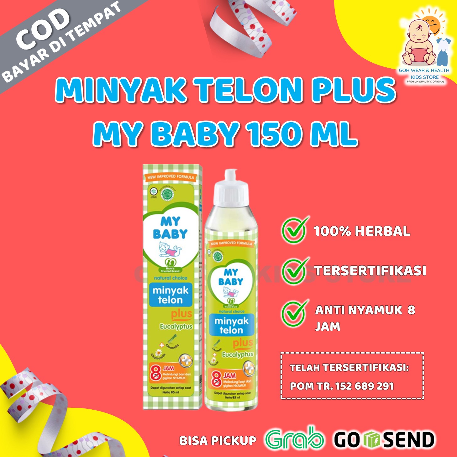 Minyak Telon Gentle Baby Therapeutic Oil Cough and Flu Obat Batuk Pilek Berdahak Cairkan Lendir Anti Mampet Halal BPOM Alami dan My Baby Minyak Telon Plus 8 Jam Anti Nyamuk