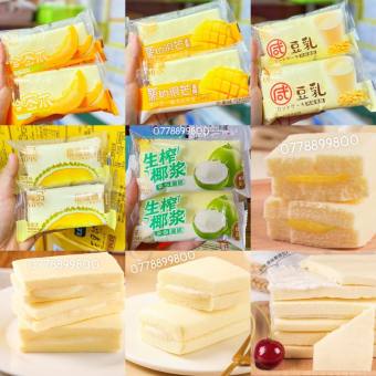 bánh hấp 4 vị - sầu riêng - dưa lưới - xoài - đậu nành