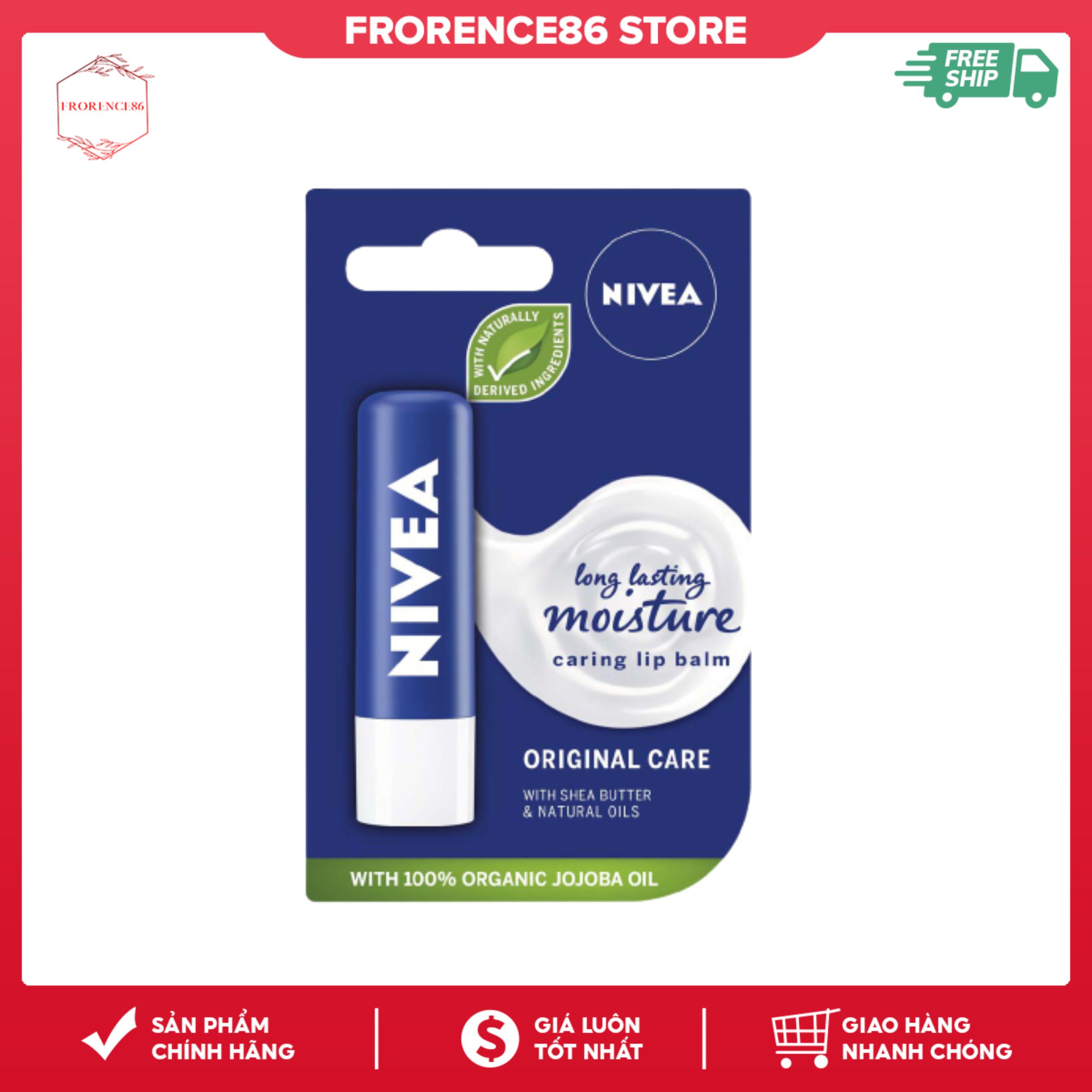 Son Dưỡng Môi Nivea Chuyên Sâu 4.8g giữ ẩm cho đôi môi mềm mại, căng bóng